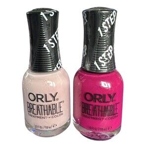 2Pack ORLY Breathable Nail Polish Treatment + Color PAMPER ME & ASTRAL FLAIRE